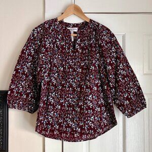 Apiece Apart Mitte Top in Mira Floral Wine - XS - Brand New with Tags